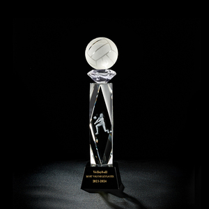 Trofeo de Golf de cristal deportivo personalizado para torneos de campeonato profesional dibujos animados Vintage religioso tradicional moderno - Product Image 4
