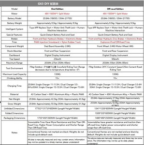 Scooter Eléctrico Convertible 3 en 1, el Primer Modelo de su Tipo, G63, Scooter Eléctrico para <span class=keywords><strong>Nieve</strong></span>/Todoterreno, Conducción en Todas las <span class=keywords><strong>Estaciones</strong></span> con Batería de Liberación Rápida - Product Image 3