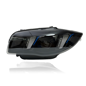 Conjunto de Faros LED KGKB para <span class=keywords><strong>BMW</strong></span> Serie 1 <span class=keywords><strong>E87</strong></span> 116i 118i <span class=keywords><strong>120i</strong></span> 2004-2011, Proyector de Doble Haz, DRL de Doble Color, Estilo Bumerán - Product Image 2