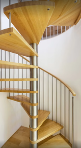 Villa scale curve idee scala a chiocciola prezzi battistrada in legno scala a chiocciola Led scale illuminazione scaletta da Foshan - Product Image 2