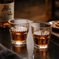 2oz 60ml 100ml 150ml Verre trempé fin Verres à eau en verre trempé Verres à shot incassables