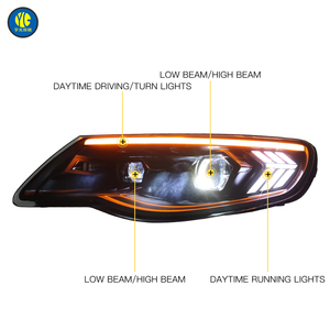 Fari Anteriori a LED YU GUANG per Volkswagen VW <span class=keywords><strong>Touareg</strong></span> 7L V6 2007 <span class=keywords><strong>2010</strong></span>, Fanali di Aggiornamento con Luci di Marcia Diurna - Product Image 2