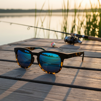 Lunettes de soleil polarisées rétro à monture TR90 motif écaille de tortue, haute qualité, avec logo personnalisé, pour la conduite et la pêche, verres en verre, pour hommes