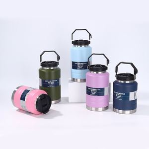 Hot Sale Custom 1.5L 1500Ml Outdoor Sports Stainless Steel Vacuum Insulated Water <b>Bottle</b> Flask Ice Bucket With Handle - Product Image 4