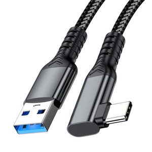 Pengqiao Usb3.2 ถึงสายเคเบิลข้อมูลประเภทซี 10Gbps มุมขวาสำหรับสวิตช์กล้องแล็ปท็อปคาร์เพลย์ - Product Image 5