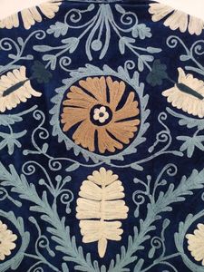 Hand Embroidered Velvet <b>Jacket</b> Women's <b>Mandarin</b> <b>Collar</b> Floral Pattern Full Sleeve Winter Elegant Style in Wholesale price - Product Image 4