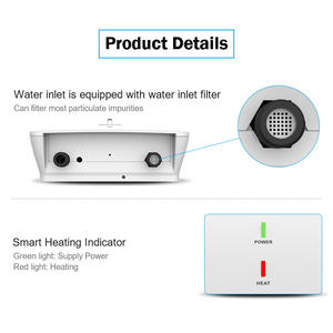 Calentador de Agua Eléctrico Instantáneo de Seguridad de 5500W Sin Tanque, 220V, Potencia Personalizable, Ducha a 55 Grados, Anlabeier - Product Image 5