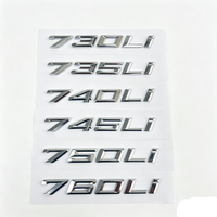Emblème pour BMW Série 7 740Li 730Li 750Li 760li, insigne arrière, numéro de série, texte de coffre, en ABS, autocollant de voiture