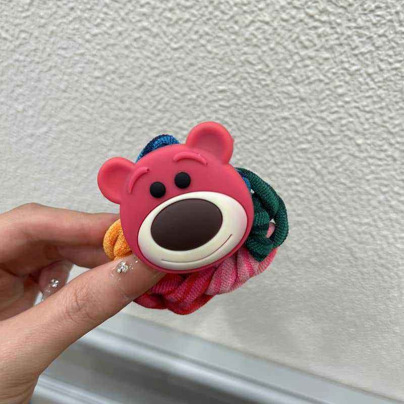 ที่ผูกผมสีรุ้งรูปหมีสตรอเบอร์รี่