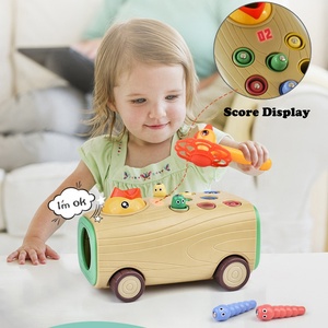 Niño educación temprana contando color cognición juguete pájaro carpintero atrapando <span class=keywords><strong>gusano</strong></span> juego <span class=keywords><strong>martillo</strong></span> whack-a-mole juego con luz y música - Product Image 5