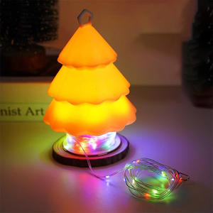 Éclairage d'ambiance de Noël intérieur, lampe de camping rechargeable avec décorations festives, veilleuse à 5 modes, guirlande lumineuse LED, lumière d'ambiance - Product Image 1