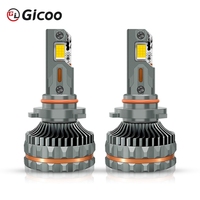 Ampoule de phare LED Gicoo G4 320W 12V avec six tubes en cuivre, 6000K, compatible universel, éclairage LED pour voiture