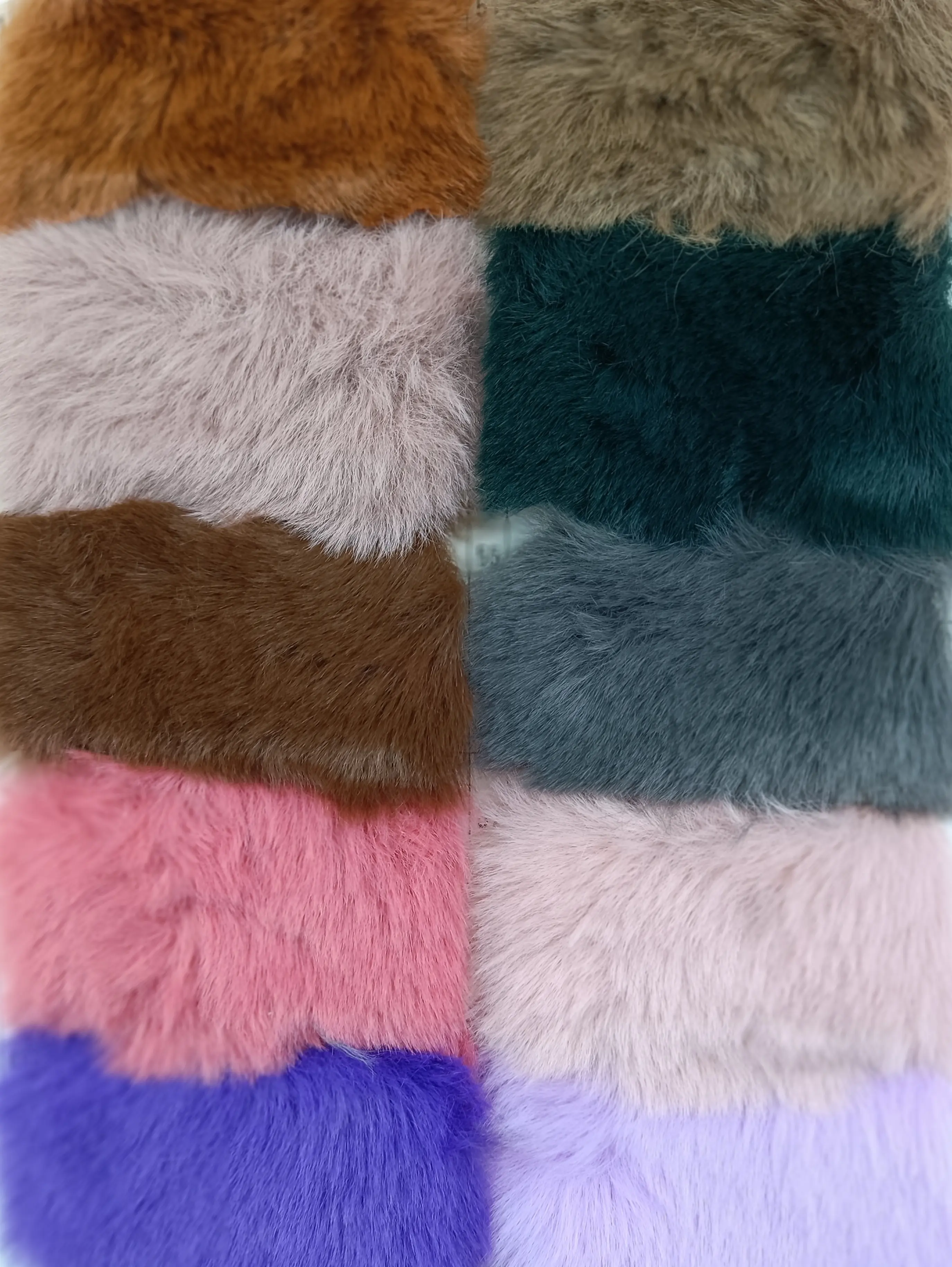 In stock High Weight 20mm Super Soft Good quality Solid Rabbit Faux Fur Fabric for Garment/Hand Bag/Hometextile