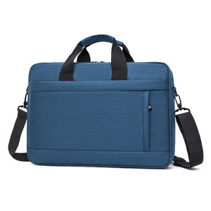 Sac à bandoulière pour ordinateur portable en nylon imperméable de 15 pouces, mallette d'affaires, sac fourre-tout portable, pochette pour homme et femme, durable, avec logo personnalisé - Product Image 4