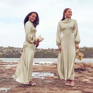 SIPO abito in raso moda musulmana <span class=keywords><strong>Hijab</strong></span> Abaya tinta unita Dubai <span class=keywords><strong>turchia</strong></span> Maxi abiti per le donne <span class=keywords><strong>vestiti</strong></span> modesti islamici - Product Image 5