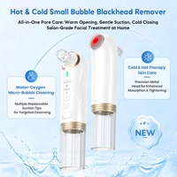 Dispositivo de Belleza para Uso Doméstico con Compresas Frías y Calientes, Succión Eléctrica de Agua, Eliminador de Puntos Negros, Limpiador de Poros