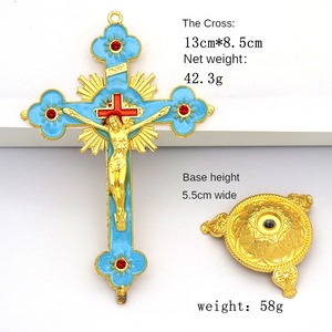 Catholic Christian Cross Ornament Metal Crafts Religious Projects Jesus and <b>Bracket</b> Church Decoration Wholesales Wholesales Reli - Product Image 5