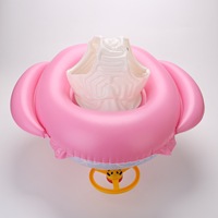 Flotteur de piscine gonflable mignon pour enfants, anneau de natation pour bébé, siège flottant pour piscine ou plage, produits à roulettes