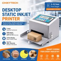 Imprimantes jet d'encre statiques de bureau, vente en gros en Chine, imprimante industrielle statique multilingue pour métal