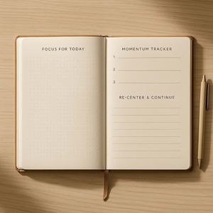 Keep Moving Forward A5 Faux Leather Hardcover Gift Motivational <b>Journal</b> for Goals Self Growth and Daily Reflection - Product Image 2