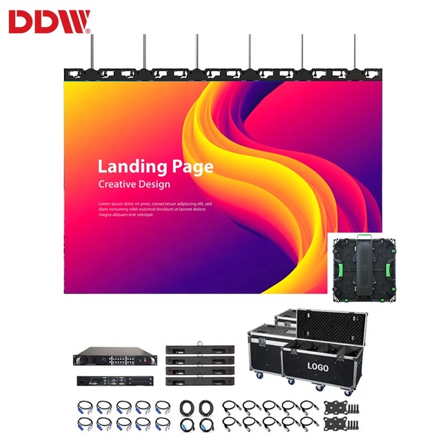 DDW P3.9 P2.9 3M X 2M 4M X 3M Outdoor Rental LED Display Exterior Waterproof Billboard Concert Stage LED Panel 5 Year Warranty