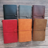 Bloc-notes de voyage Vintage en cuir PU, à couverture souple, Portable, personnalisé, carnet de notes rechargeable, carnet de notes à feuilles mobiles, planificateur