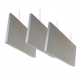 Paneles Acústicos Suspendidos de Fibra de Vidrio <span class=keywords><strong>para</strong></span> Techo, Instalación Vertical, Clase NRC 0.9, en Venta al <span class=keywords><strong>Mejor</strong></span> Precio al por Mayor - Product Image 1