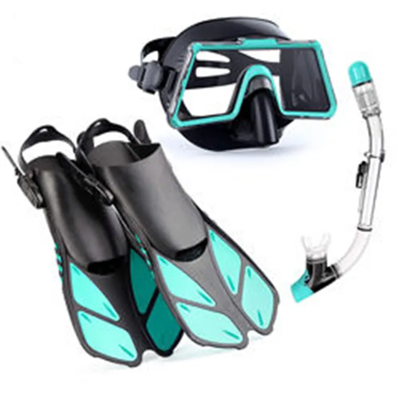 OEM ODM logo personalizzato impermeabile Silicone Snorkel Set maschera subacquea con Set di pinne