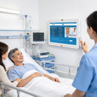 Tablette Android murale de qualité hospitalière 10, 13, 15,6 pouces pour le soin des patients au chevet avec service de gestion des appels