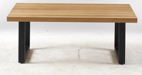 Table basse carrée moderne en bois massif Table d'appoint portable pour salon ou balcon fabriqué par une usine de meubles