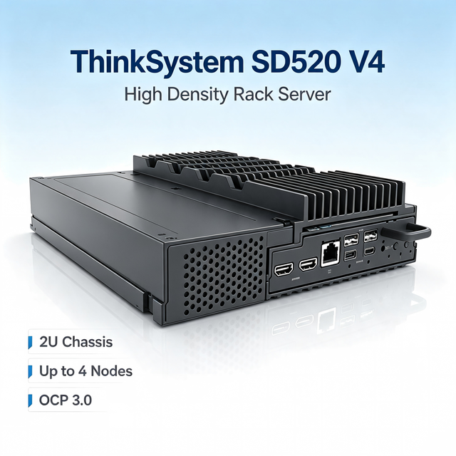 Original New Edge Computing Entry-level AI Inferencing Server L Enovo ThinkEdge SE100 Compact PC Server