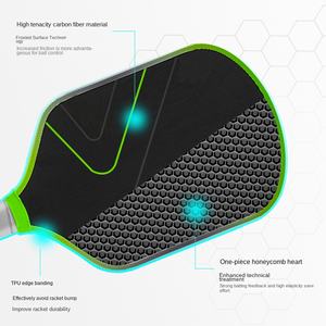 Neuer Perforations-T700 T300 3K 12K Carbonfaser-Schläger mit Texturgewebe 16mm Unibody Pickleball-Paddel Hasaigo - Product Image 5