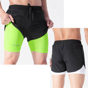 激安セール テニス バスケットボール スポーツウェア メンズ カジュアル ランニング ショーツ 速乾 2in1 - Product Image 3