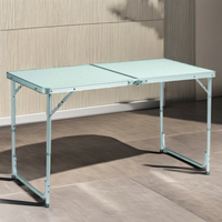 Pieds de table pliants ménagers super légers à hauteur réglable pour dîner en plein air BBQ Camping Table & Chair Set