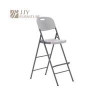 JJY-ZDY-C006 chaise pliante blanche robuste de HDPE pour l'option en gros empilable portative d'événements extérieurs