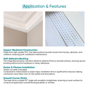 Bande de coins en <span class=keywords><strong>PVC</strong></span> de qualité professionnelle, autocollante, pour usage professionnel - Product Image 5