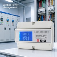 Medidor de Energía Trifásico Ydkz KGW2050 para Riel DIN, Clase 0.5, Monitor de Energía Multifunción, RS485 Modbus RTU, Pantalla LED Digital Industrial