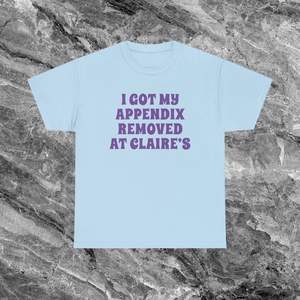 Camiseta con meme divertido de 'Eliminé mi apéndice' de Claire, camiseta 'Cringe', regalo de broma - Product Image 2