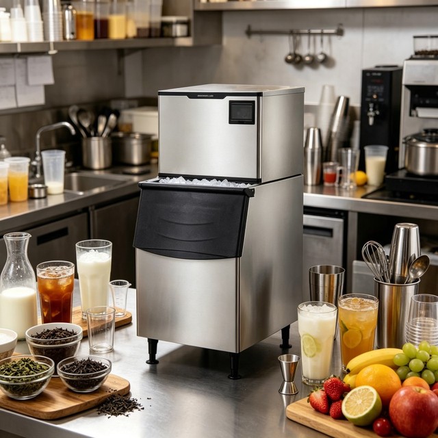 High Efficiency Ice Block Machine Maker for Business Nugget Ice Maker Machine Steel for Bar