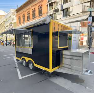 Food Truck Extensible en Aluminium avec Unités Latérales Fixées par Boulons <span class=keywords><strong>pour</strong></span> Transformer une Cuisine Compacte en Restaurant Entièrement Équipé <span class=keywords><strong>pour</strong></span> la Vente de Bonbons et de Chips - Product Image 3