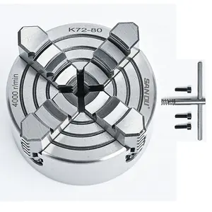 Mini Draaibank Chuck 80Mm Sanou 4 Kaak Draaibank Chuck K72-80 Onafhankelijke Chuck 4 Kaak Voor Mini Draaibank Op Korting