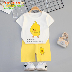 Camisetas y pantalones cortos de verano para niños, conjuntos de <span class=keywords><strong>ropa</strong></span> para niños y niñas, venta al por mayor, <span class=keywords><strong>conjunto</strong></span> de <span class=keywords><strong>ropa</strong></span> para recién nacidos - Product Image 5