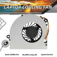 Ventilateur de refroidissement de remplacement pour ordinateur portable DE-M4040 N4050 N5040 N5050, refroidisseur CPU/GPU, ensemble de ventilateur sans balais DC avec dissipateur thermique en plastique