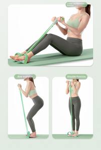 Tenditore a pedale per yoga, per <span class=keywords><strong>esercizi</strong></span> gambe e sit-up, attrezzo fitness domestico per donna, per aprire le spalle e raddrizzare la schiena, corda di tensione - Product Image 6