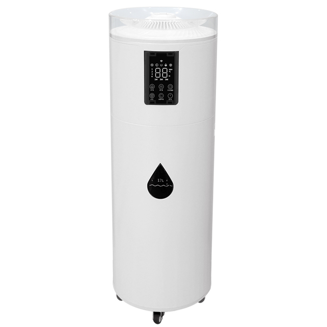 Large 17L Cool Mist Ultrasonic Humidifier Commercial Hotel Use 2-in-1 Remote Control Floor Standing Fog Sprayer