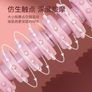 ไม้กดจุดนวดแบบมีหนาม ลูกกลิ้งยืดหยุ่นสำหรับบรรเทาอาการปวดกล้ามเนื้อ ฟิตเนส นวดเส้นลมปราณทั่วร่างกาย ใช้ในบ้าน - Product Image 2