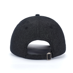 Custom Unisex Vintage Washed 100% Cotton Adjustable Classic <b>Black</b> Gray Baseball Cap Sports Caps Dat Hat with 3D Embroidered Logo - Product Image 6