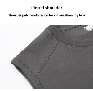T-shirt décontracté sans manches pour homme, impression numérique personnalisée, 220 GSM, séchage rapide, évacuation de l'humidité, doux et lisse, pour la gym et le fitness - Product Image 5