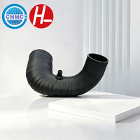 Tuyau en silicone enveloppé de tissu à faible résistance pour le transport de fluides à haute vitesse