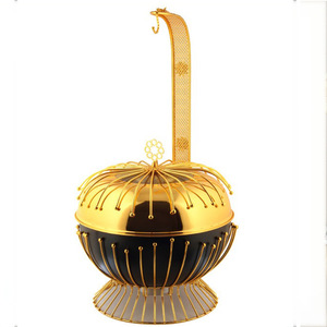 ถาดอุ่นอาหารสแตนเลสทรงกลมสีทองสำหรับโรงแรมร้านอาหาร - Product Image 5